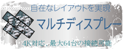 マルチパネルディスプレーでデジタルサイネージ